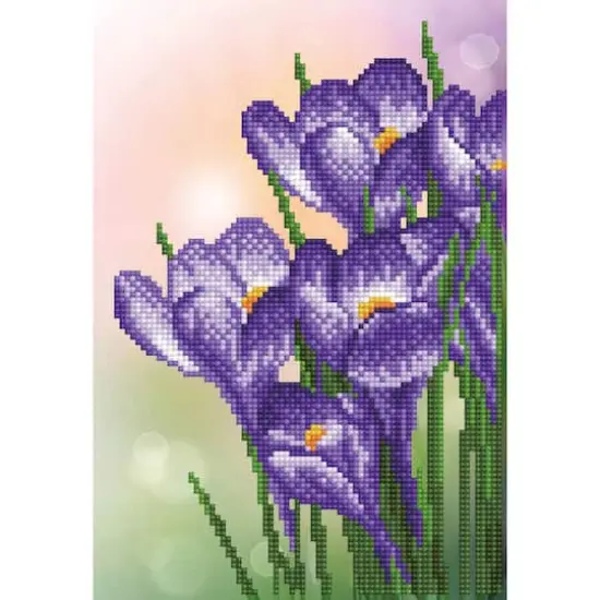Diamond Dotz&reg; Intermediate Spring Crocus Diamond Painting Kit {1}