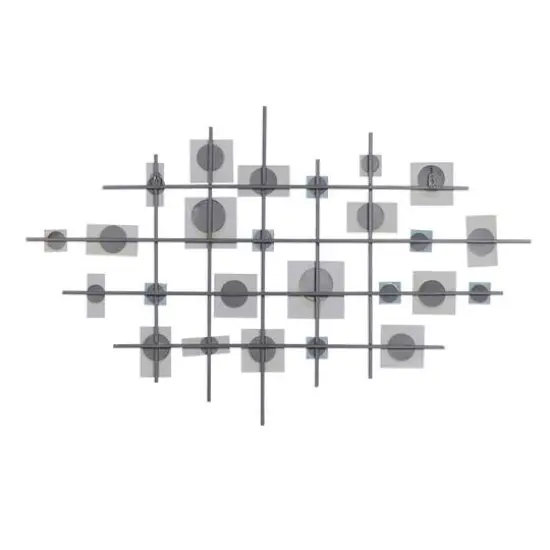 Clear Glam Abstract Metal Mirror Wall D&eacute;cor {7}