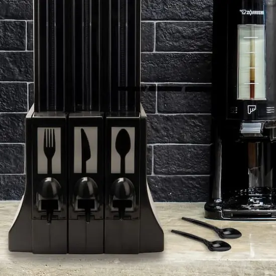 Mind Reader Black Plastic Spoon Dispenser Refills, 100ct. {3}