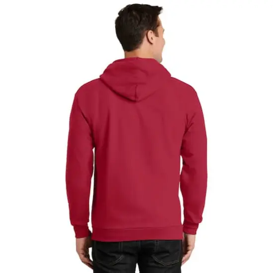 Port & Company&reg; Tall Essential Fleece Full-Zip Hooded Sweatshirt Red {5}