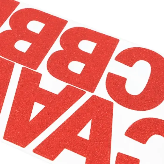 3.25" Red Glitter Alphabet Stickers by Recollections&trade;  {4}