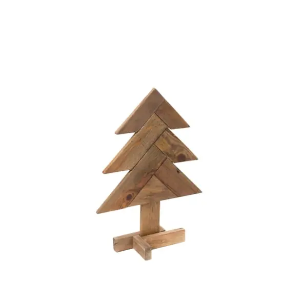 Rustic Wood Pine Tree Set {4}