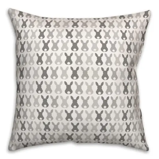 Bunny Butt Pattern Pillow 2 18" x 18" Throw Pillow {3}
