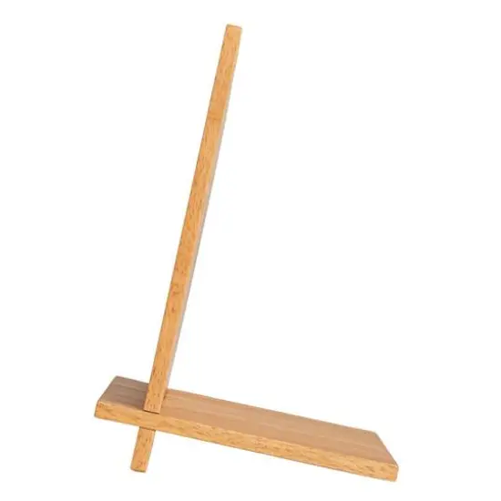 Hello Honey&reg; 9.75" Natural Rubberwood Reflections Desk Mirror {9}