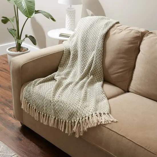 DII&reg; Zig-Zag Throw Artichoke Green {6}