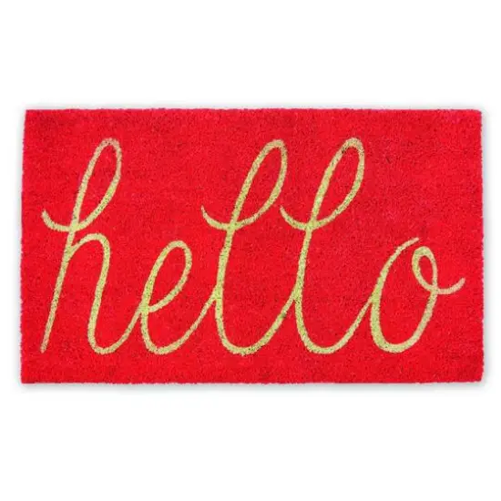 DII&reg; Hello Doormat Coral {1}