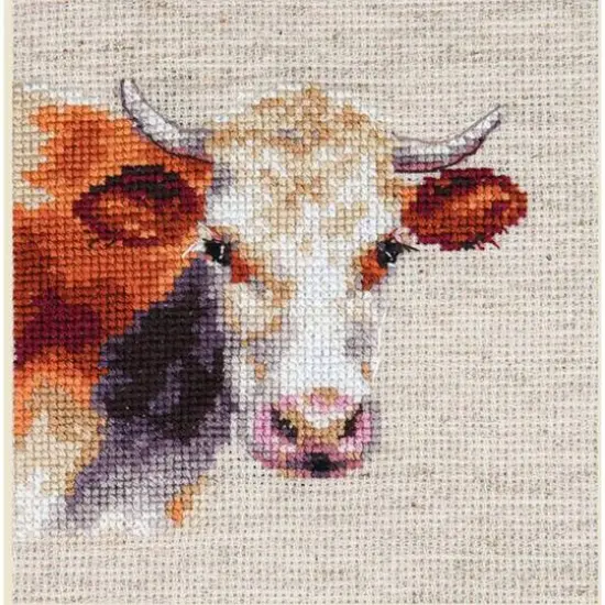 Alisa Cow Cross Stitch Kit {1}