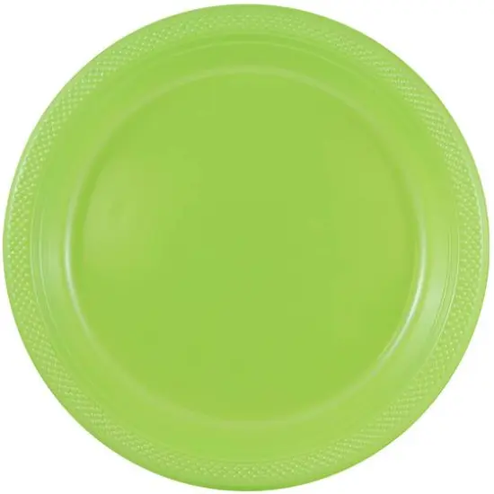JAM Paper 7" Plastic Party Plates, 20ct. Lime Green {1}