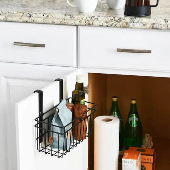 Household Essentials Over the Door Metal Basket {3}