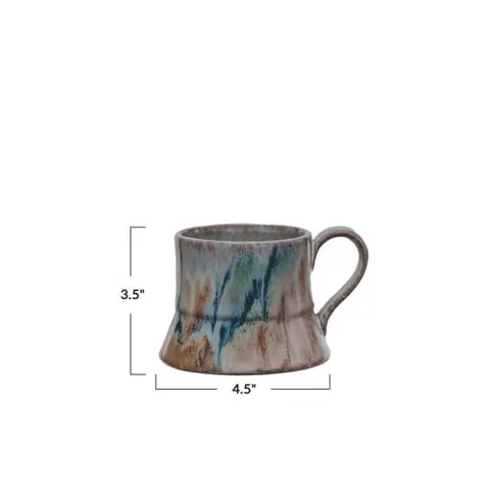 Hello Honey&reg; 3.5" Autumnal Harmony Reactive Glaze Mugs, 4ct. {5}
