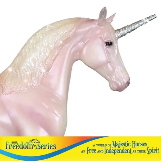 Reeves Breyer Freedom Series Aurora Unicorn Fantasy Horse Model Toy {7}