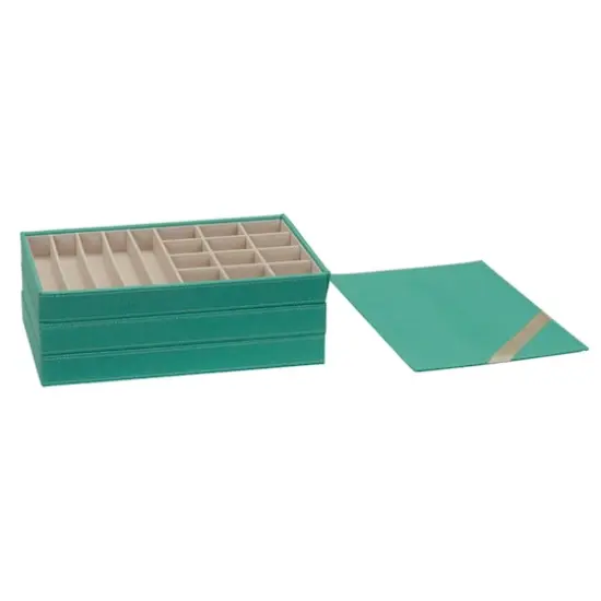 Household Essentials 3-Tier Jewelry Tray Green {3}