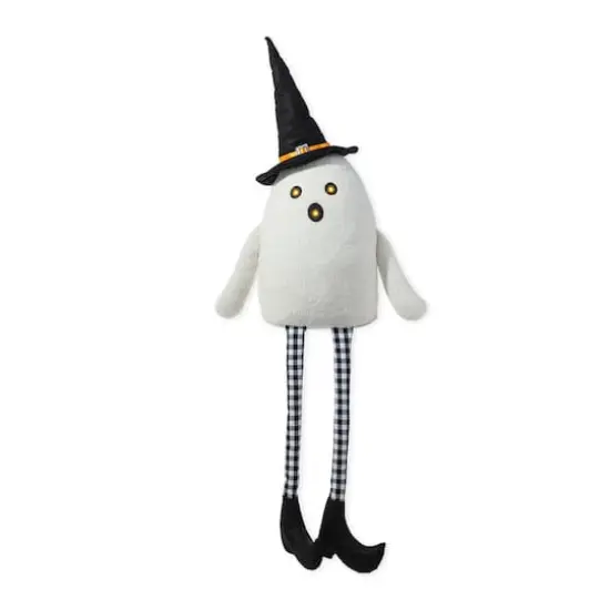 Glitzhome® 65.25"H Lighted Halloween Oversized Fabric Ghost Shelf Sitter {1}