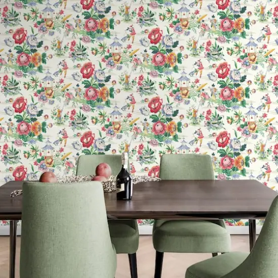 Surface Style Travel Diary Peel & Stick Wallpaper Chiffon {4}