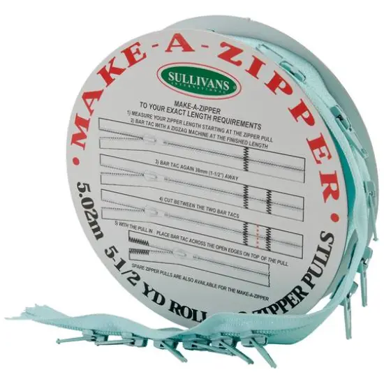 Sullivans 5.5yd. Make-A-Zipper Set Roll Aqua Blue {1}