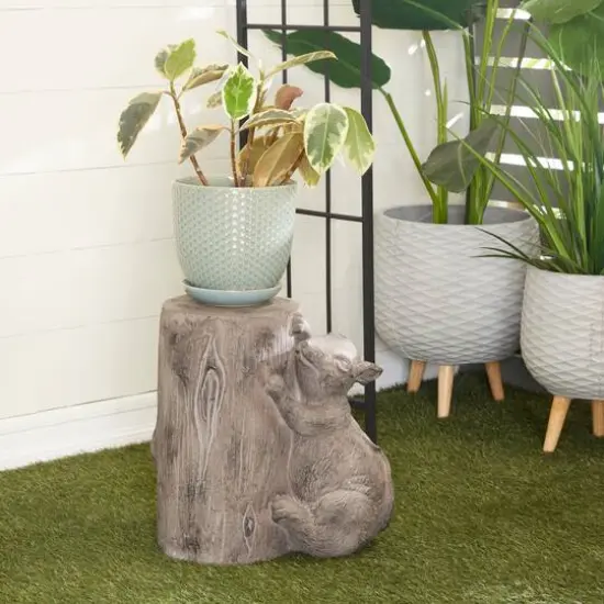 Brown MGO Modern Farmhouse Garden Sculpture, 16" x 16" x 9" {8}