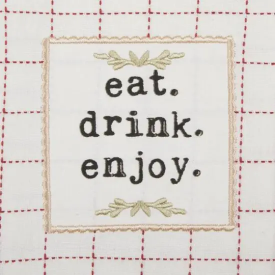 Barn Red Farm To Table Embellished Dishtowel (Set of 4) {5}