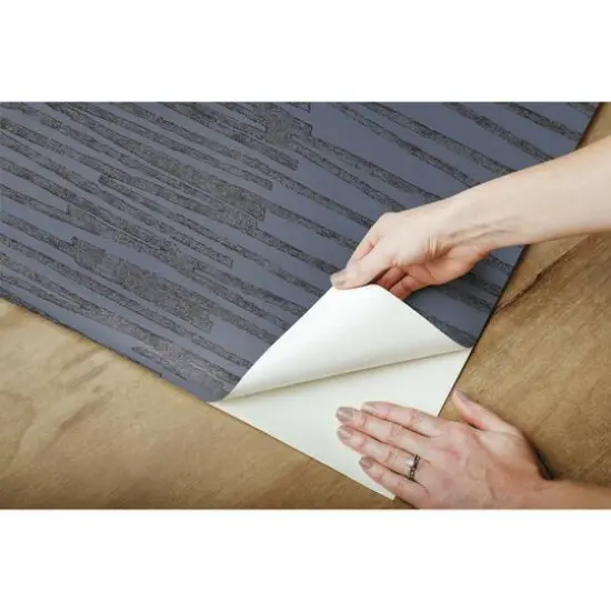 RoomMates Burundi Thatch Peel & Stick Wallpaper Blue/Navy {10}