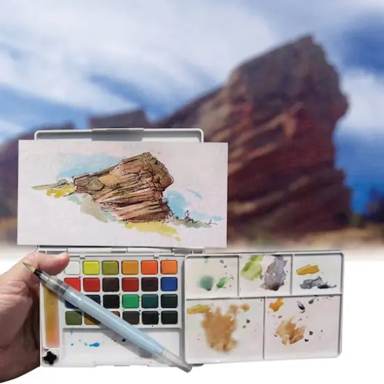 Koi&reg; Water Colors&trade; Pocket Field Sketch Box {7}