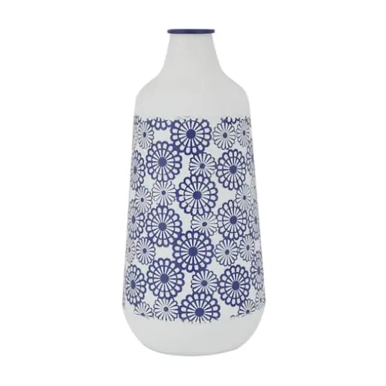 White Iron French Country Vase, 22" x 13" x 10" {3}