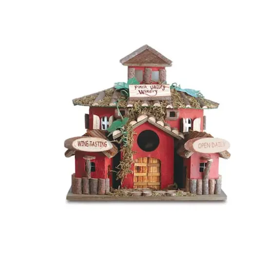 10.5" Finch Valley Winery Birdhouse {1}