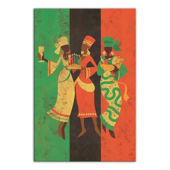 Kwanzaa Celebration Canvas Wall Art {1}