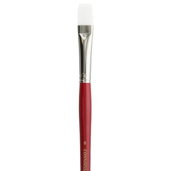 Connoisseur&reg; White Taklon All Media Long Handle Bright Brush {3}