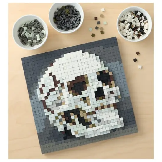 10" x 10" Skull Pixelated Brick Art Kit by Make Market&reg; {1}