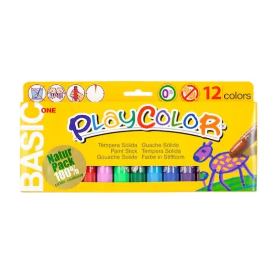 Playcolor&reg; 12-Piece Standard Colors Paint Sticks Set {1}