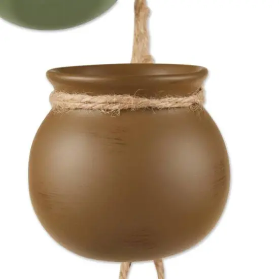 23" Garden Dangling Mini Pots Neutral {4}