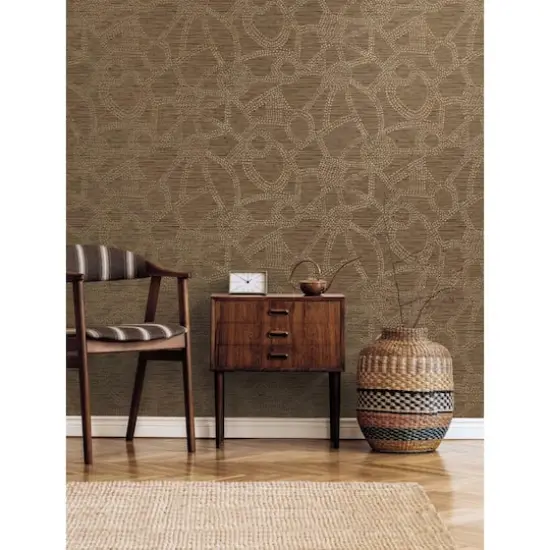 Roommates Amhara Peel & Stick Wallpaper Brown {6}