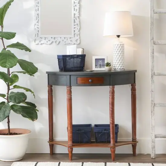 DII&reg; Small Rustic Bronze Chicken Wire Baskets with French Blue Liners, 3ct. {5}