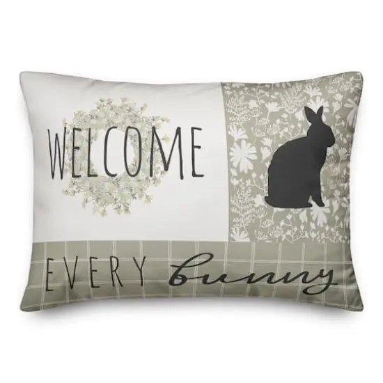 Every Bunny Pillow 14" x 20" Throw Pillow {1}