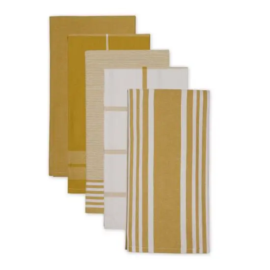 DII&reg; Classic Oversized Woven Dishtowels Set Lemongrass {4}