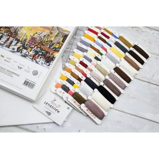 Luca-S Christmas Shopping Counted Cross Stitch Kit {7}