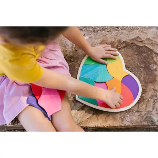 The Freckled Frog Heart Full of Colors Puzzle {4}