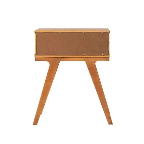 Walker Edison 20" 1-Drawer Modern Side Table Caramel {6}