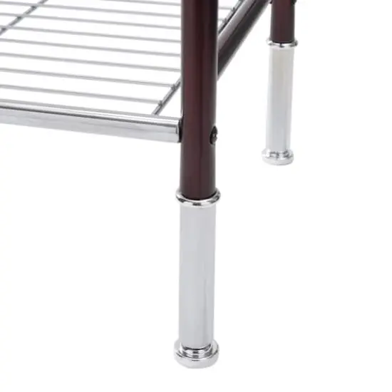 Organize It All Duplex 3 Tier Square Freestanding Wire Rack {8}