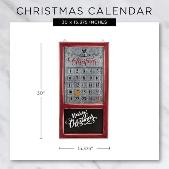 DII&reg; Chalkboard & Galvanized Tin Days 'Til Christmas Advent Calendar {3}