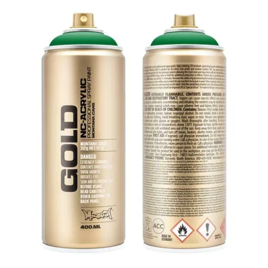Montana&trade; Cans GOLD Shock Color Spray Paint, 400mL S6010 Shock Green {1}