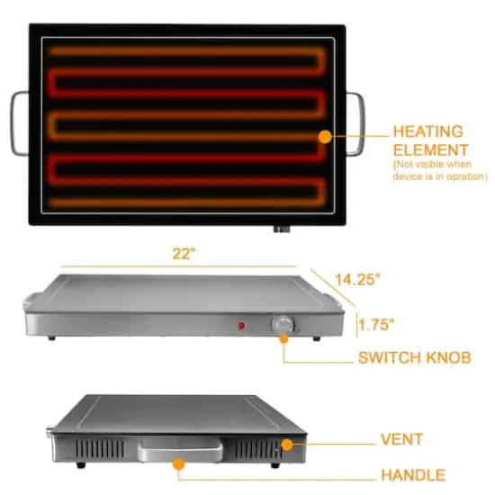 MegaChef Electric Warming Tray {5}