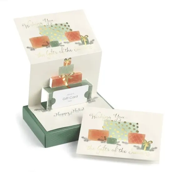 JAM Paper 7" x 5" Gifts of the Season Pop-Up Christmas Card Set, 10ct. {1}