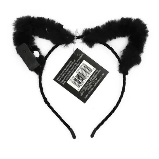 Black Light Up Cat Ear Headband by Celebrate It&trade; {4}