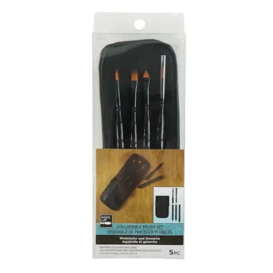 Collapsible 5 Piece Paint Brush Set by Artist's Loft&reg; {3}