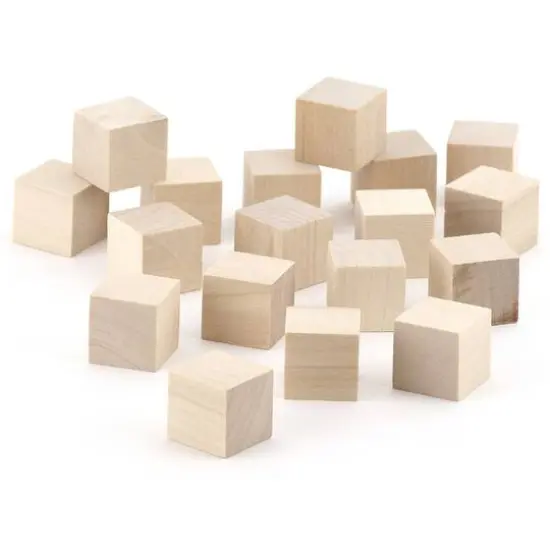 Hygloss&reg; 0.75" Wooden Blocks, 18ct. {1}