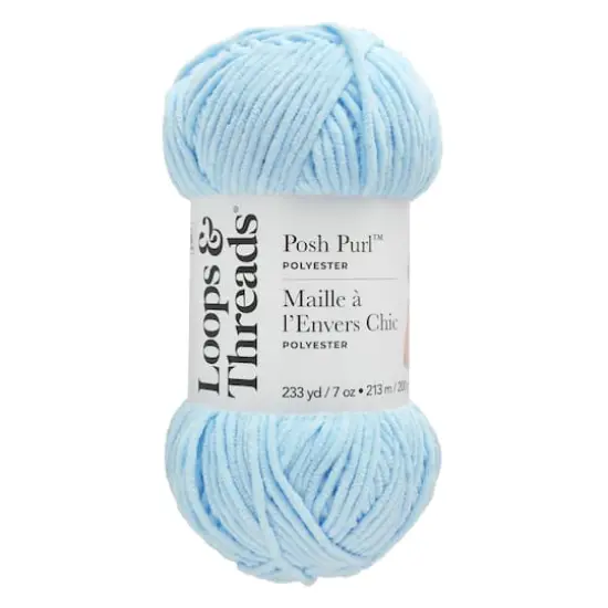 Posh Purl&trade; Yarn by Loops & Threads&reg; Bright Blue {1}