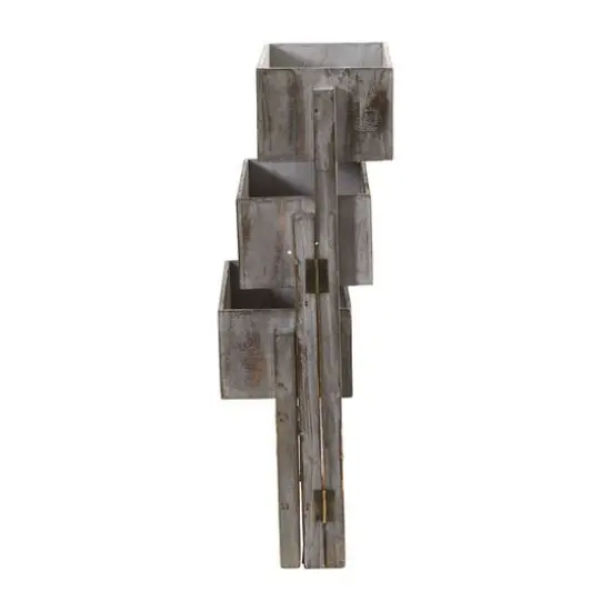 3.5ft. Gray Washed Expandable Decorative Planter {6}