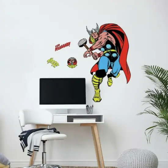 RoomMates Marvel Classic Thor Comic Peel & Stick Giant Wall Decal {3}