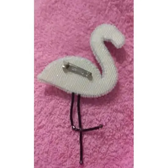 Crystal Art Beadwork Kit For Creating Brooch Flamingo {3}
