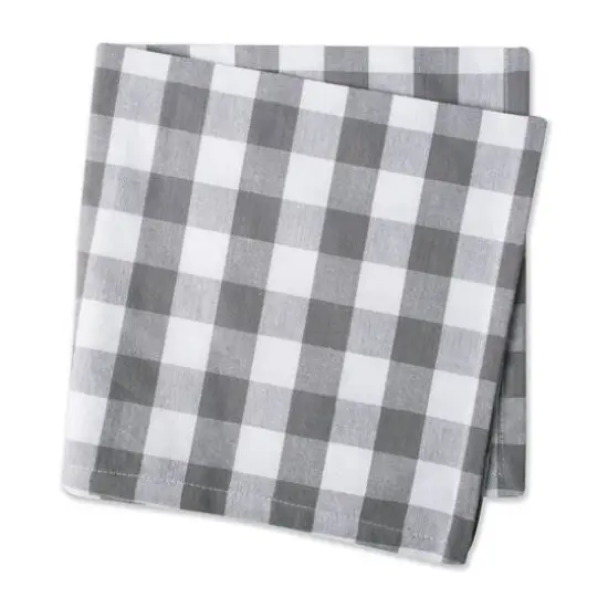 DII&reg; Checkers Dinner Napkins, 6ct. Gray/White {6}